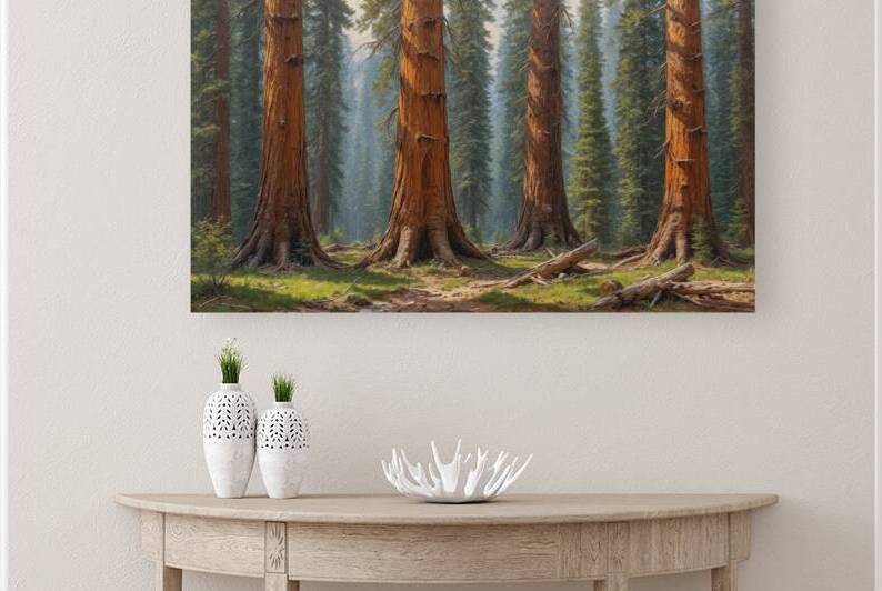 Majestic Sequoia Forest Scene by Wildscape Creations