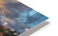 Breathtaking Sunset Over Ocean Waves HD Metal print