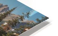 Tranquil Mountain Lake Reflection HD Metal print