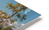 Tranquil River Landscape with Reflections HD Metal print