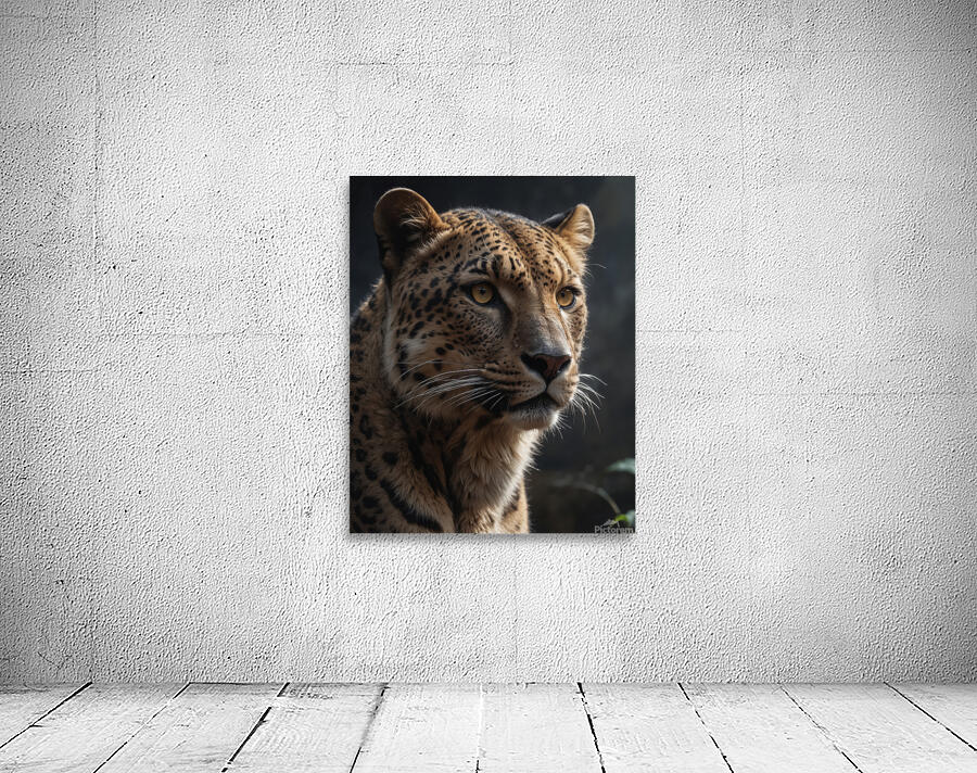 Close Up Portrait of a Leopard Wall Preview