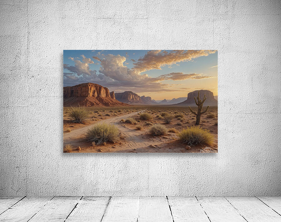 Desert Landscape at Sunset Wall Preview