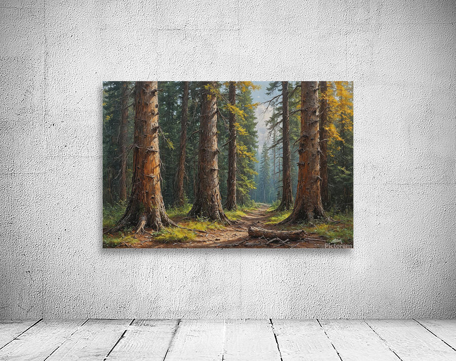 Serene Forest Pathway Wall Preview