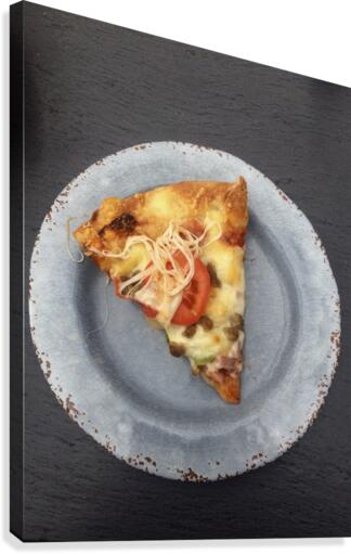 Pizza plate Canvas Print
