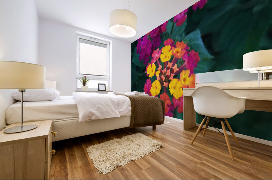 A beautiful flowers Mural print