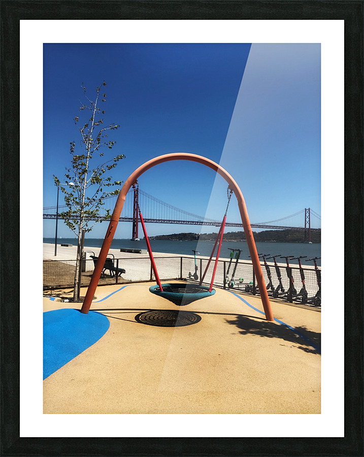 Lisbon playground  Picture Frame print