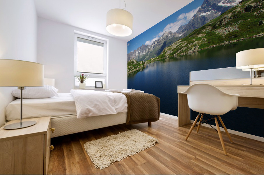 Mountain lake Mural print