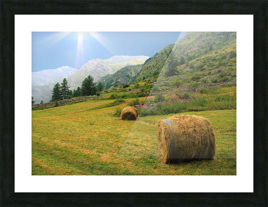 Mountain atmosphere Picture Frame print