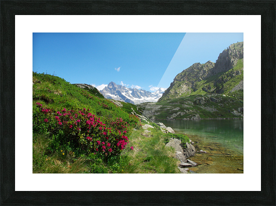 Altitude lake Picture Frame print