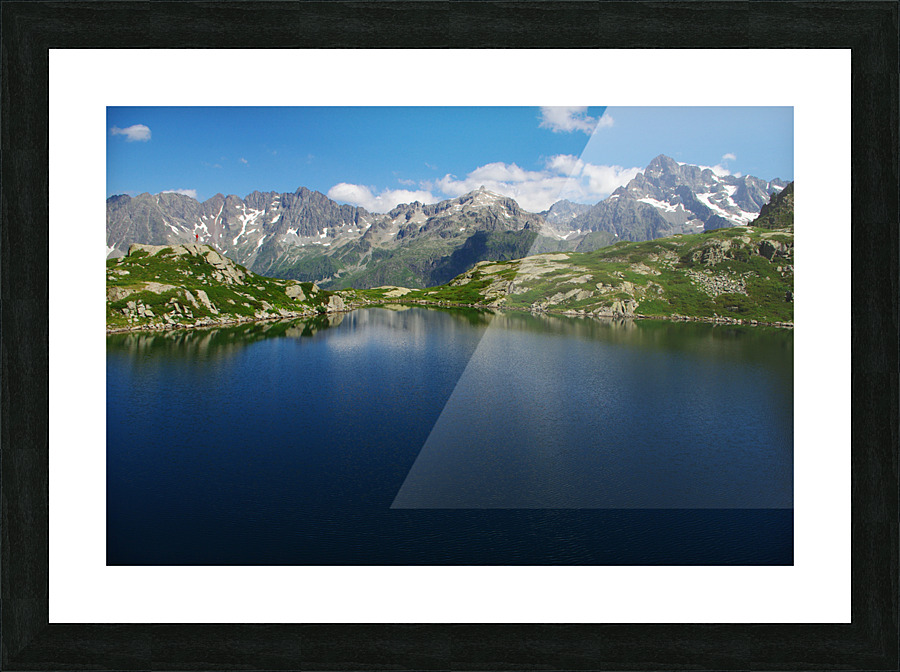 Mountain lake Picture Frame print