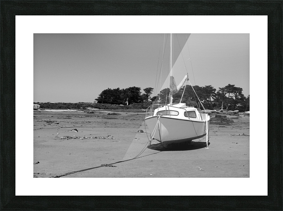 on the sand Picture Frame print