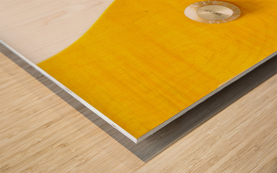 Electric guitar Wood print
