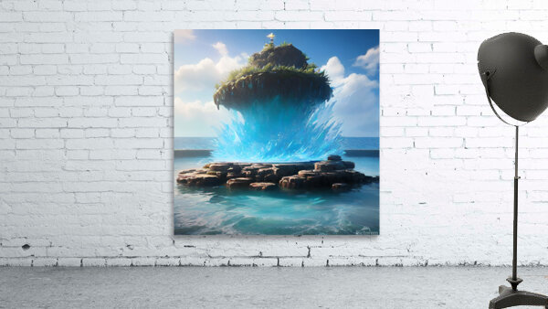 Splash island Wall Preview