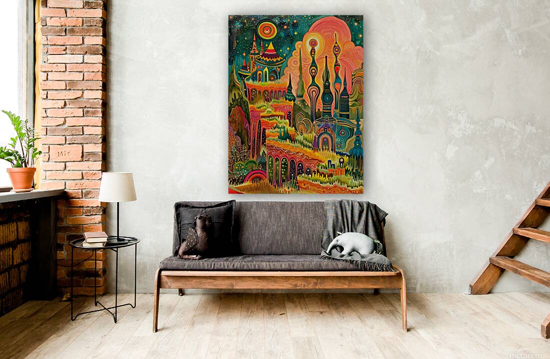 Psychedelic wall art Reproduction