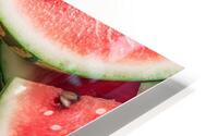 Juicy watermelon pattern background  HD Metal print