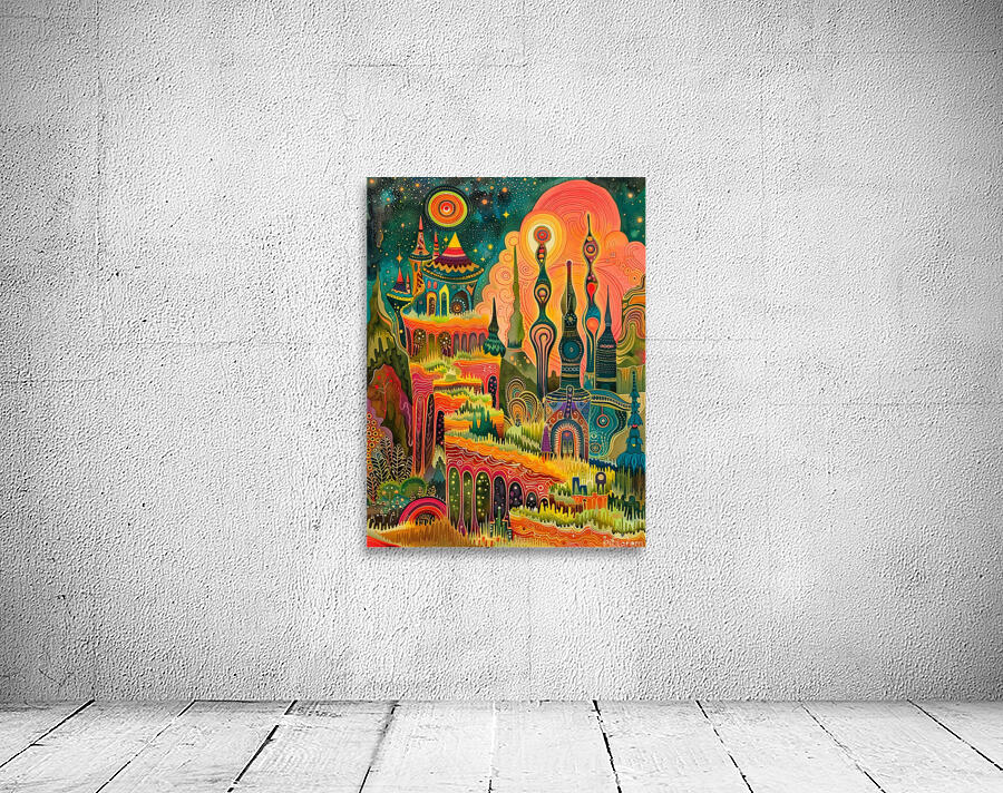 Psychedelic wall art Wall Preview