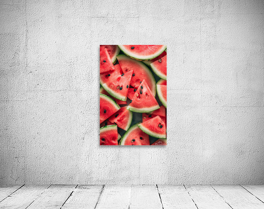 Juicy watermelon pattern background  Wall Preview