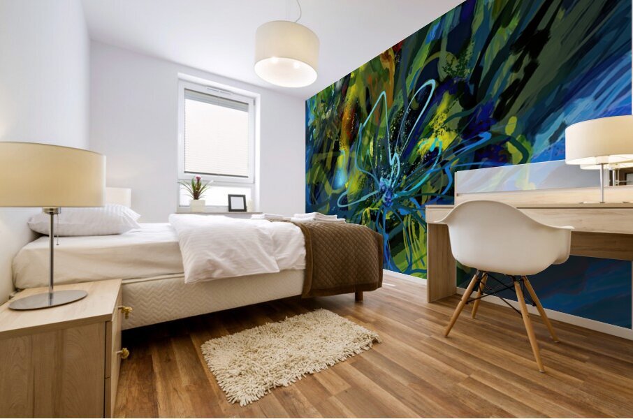 Eclosion lumineuse  Mural print