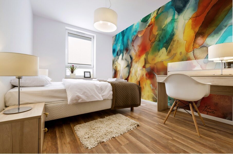 Basculement vers linconnu Mural print