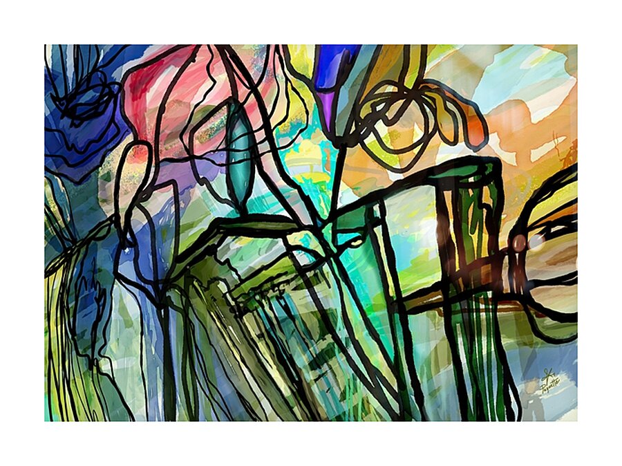 Fragments urbains Picture Frame print