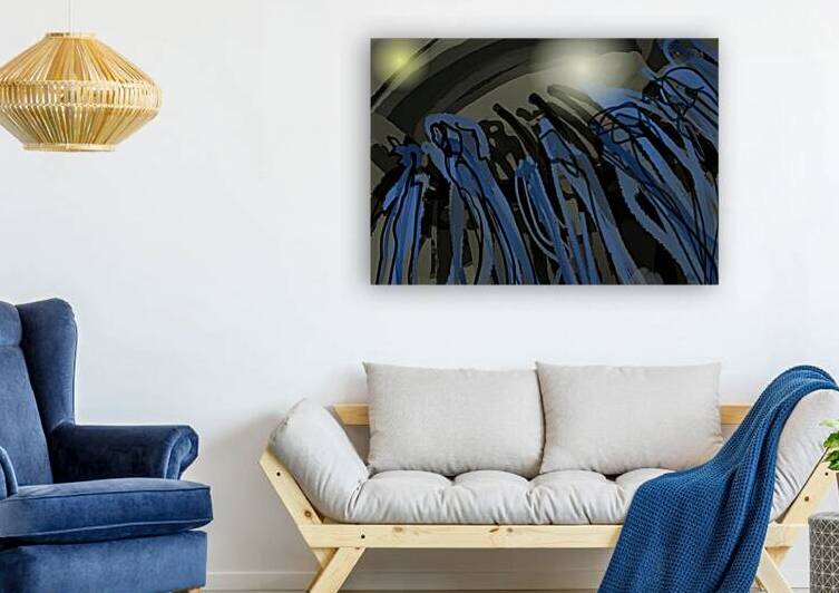 Procession indigo  by Johanne Paquette
