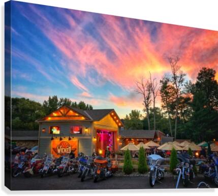 Bikes and Brews Canvas Print