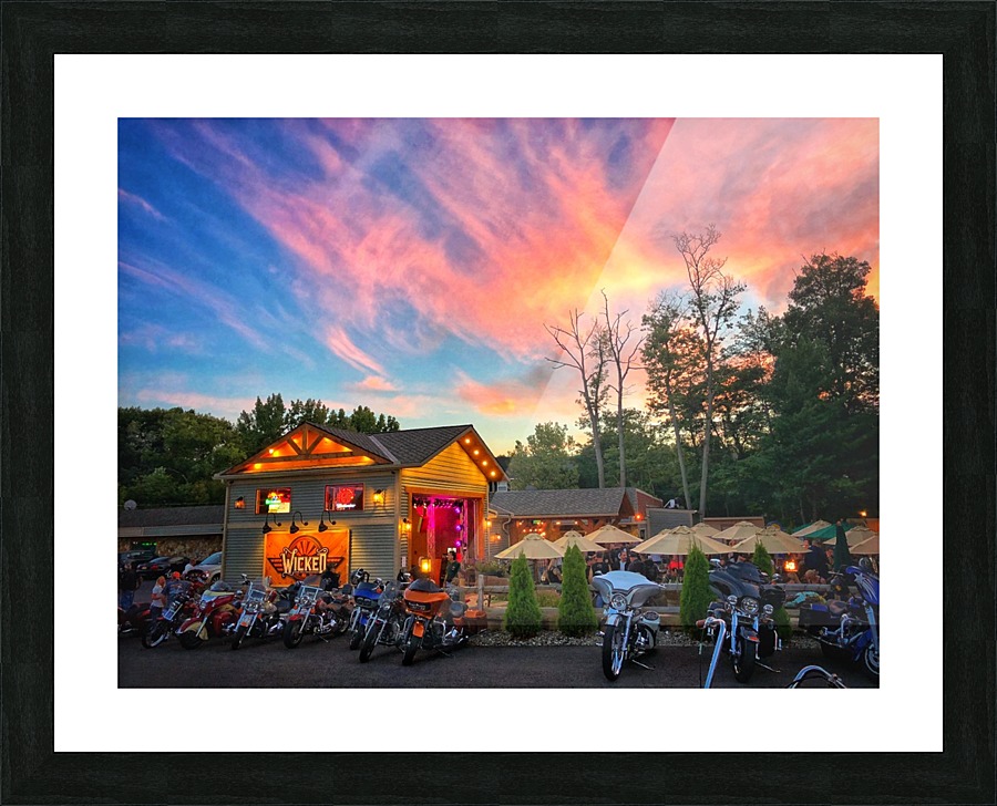 Bikes and Brews Picture Frame print