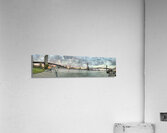 Sunset at Brooklyn & Manhattan Bridges Acrylic Print