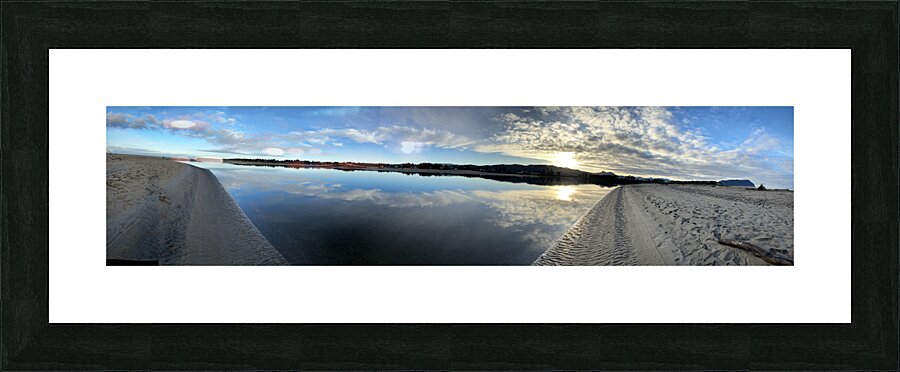 Necanicum River Reflection Seaside OR Picture Frame Printing