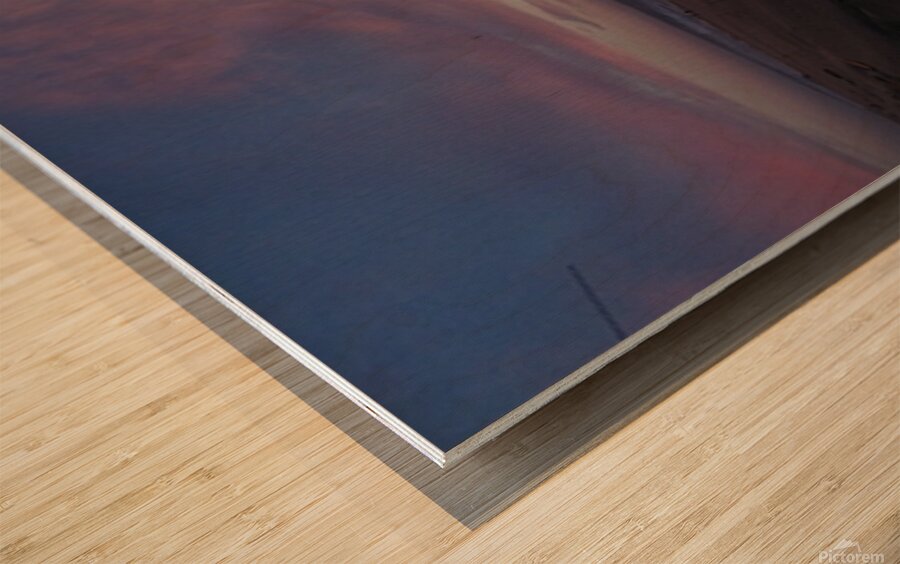 Sunset Lincoln City OR Wood print