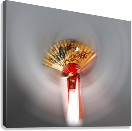 Fan dancer  Canvas Print