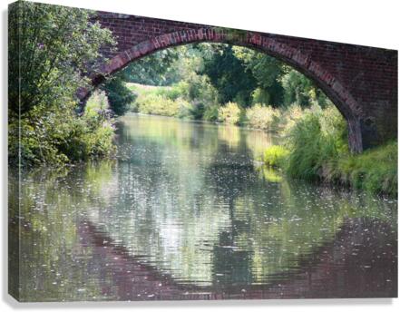 Canal bridge Canvas Print