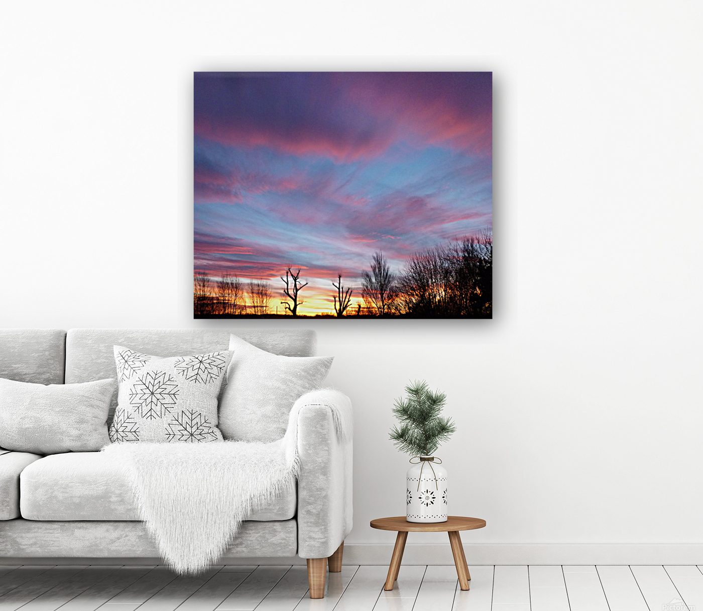 Pink sunset Reproduction