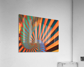 Composition in Orange Blue & Green Acrylic Print