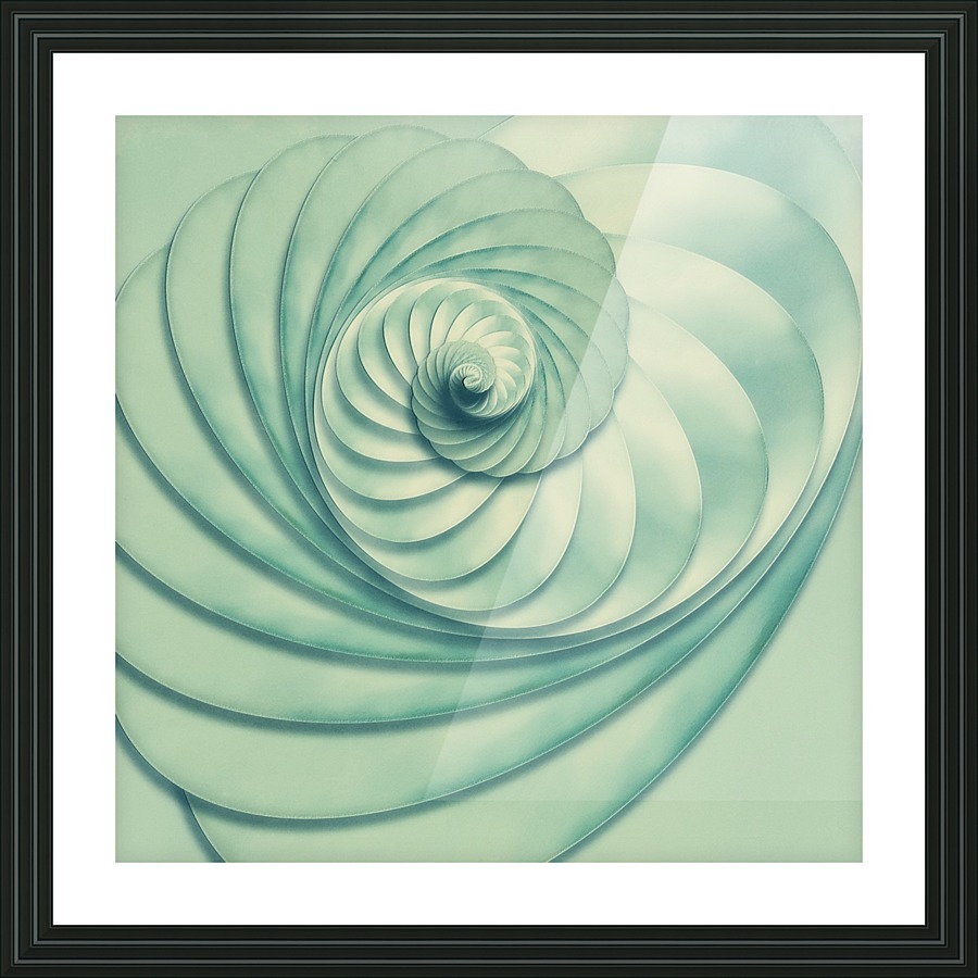 Composition in Celadon Picture Frame print