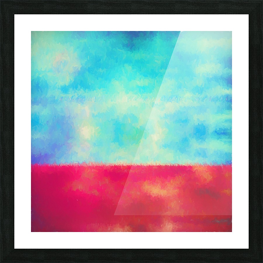 Red Horizon Picture Frame print
