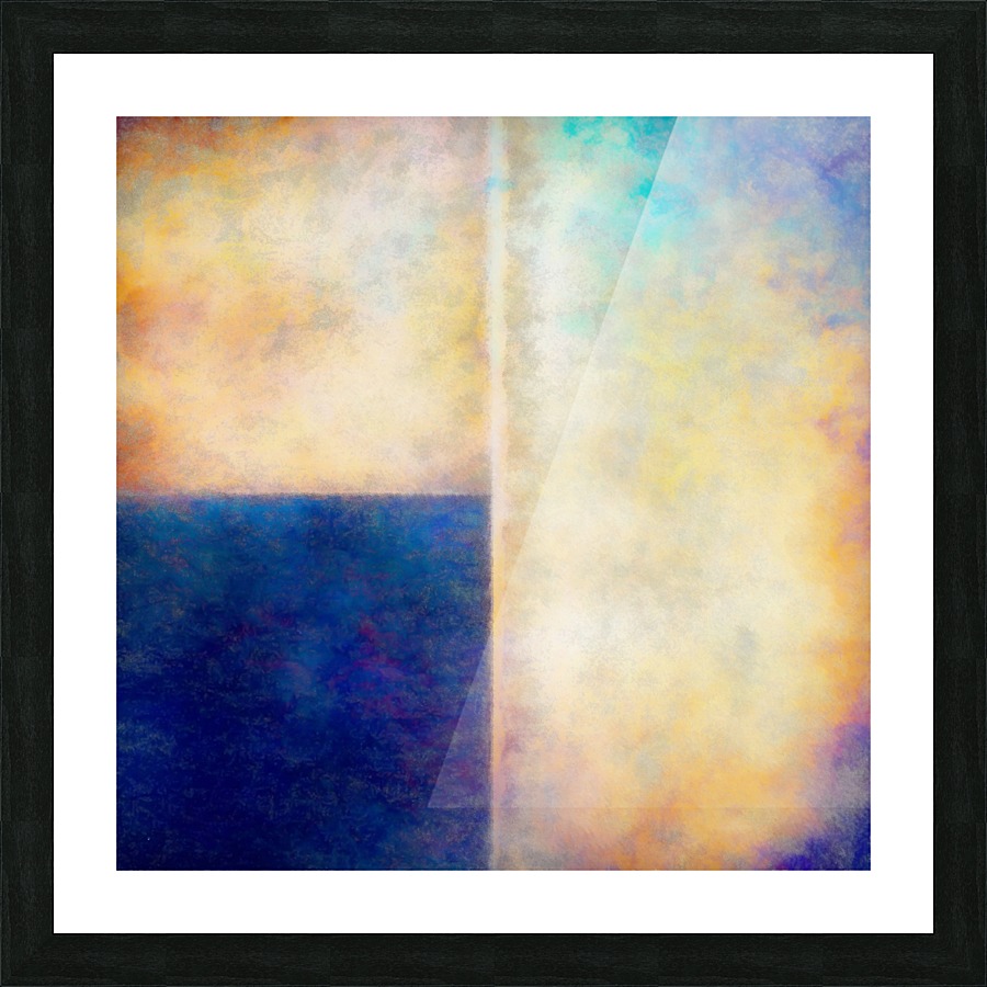 Blue Zone Picture Frame print