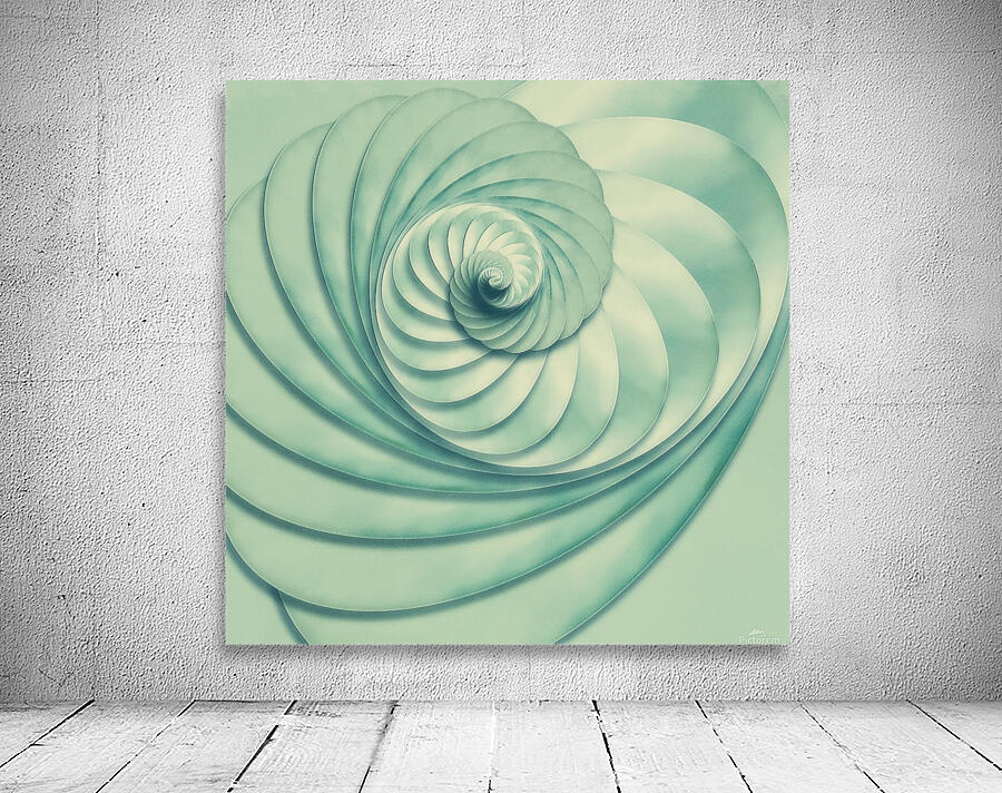 Composition in Celadon Wall Preview
