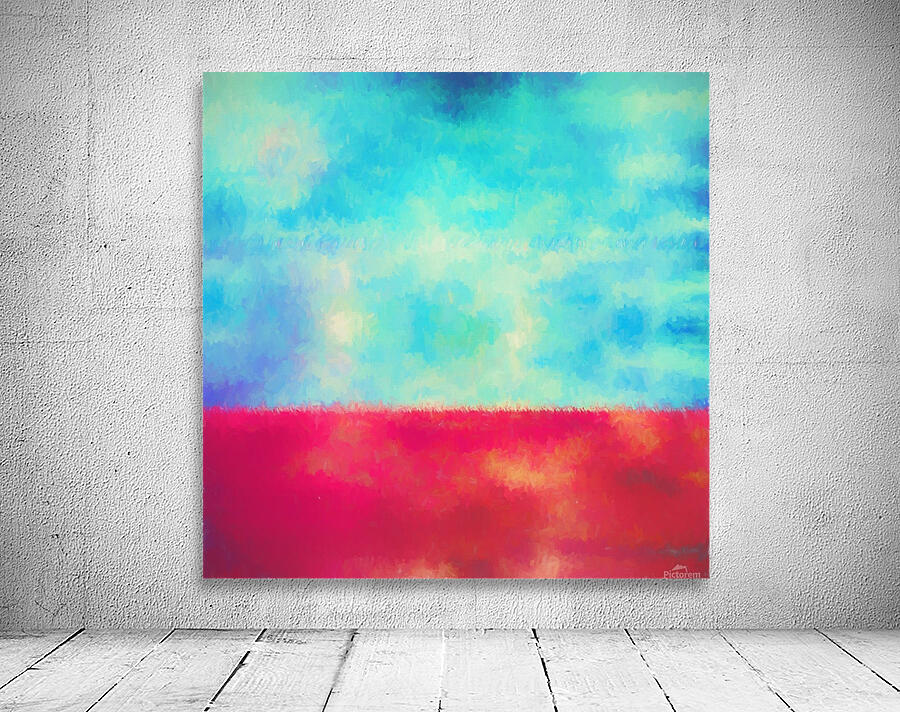 Red Horizon Wall Preview