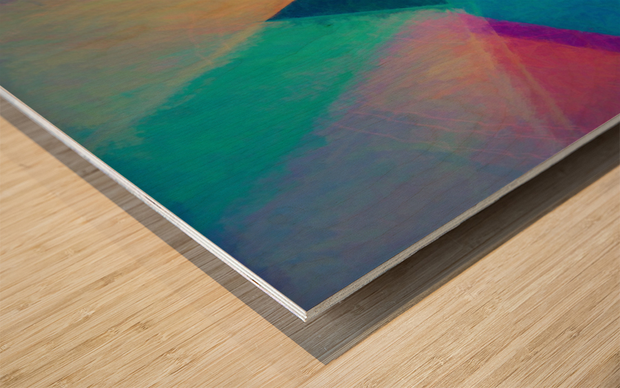 Obliquities Wood print