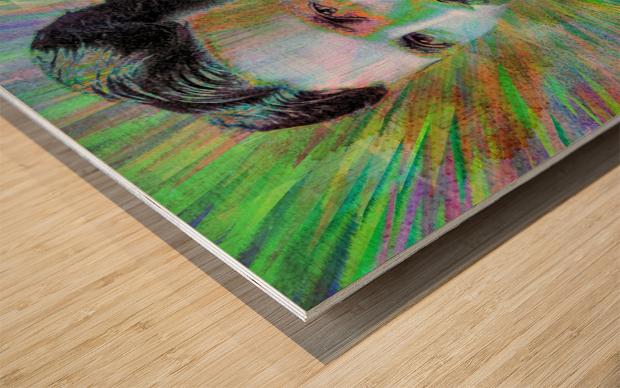 Electric Tesla Wood print