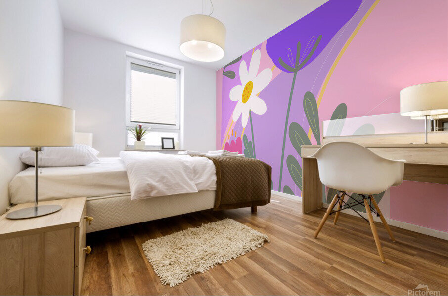 Spring flowers Mural print