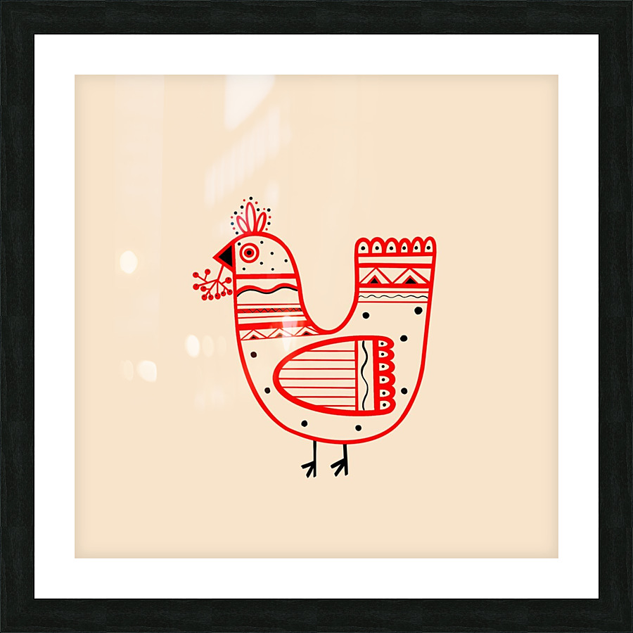 Ukrainian bird Picture Frame print