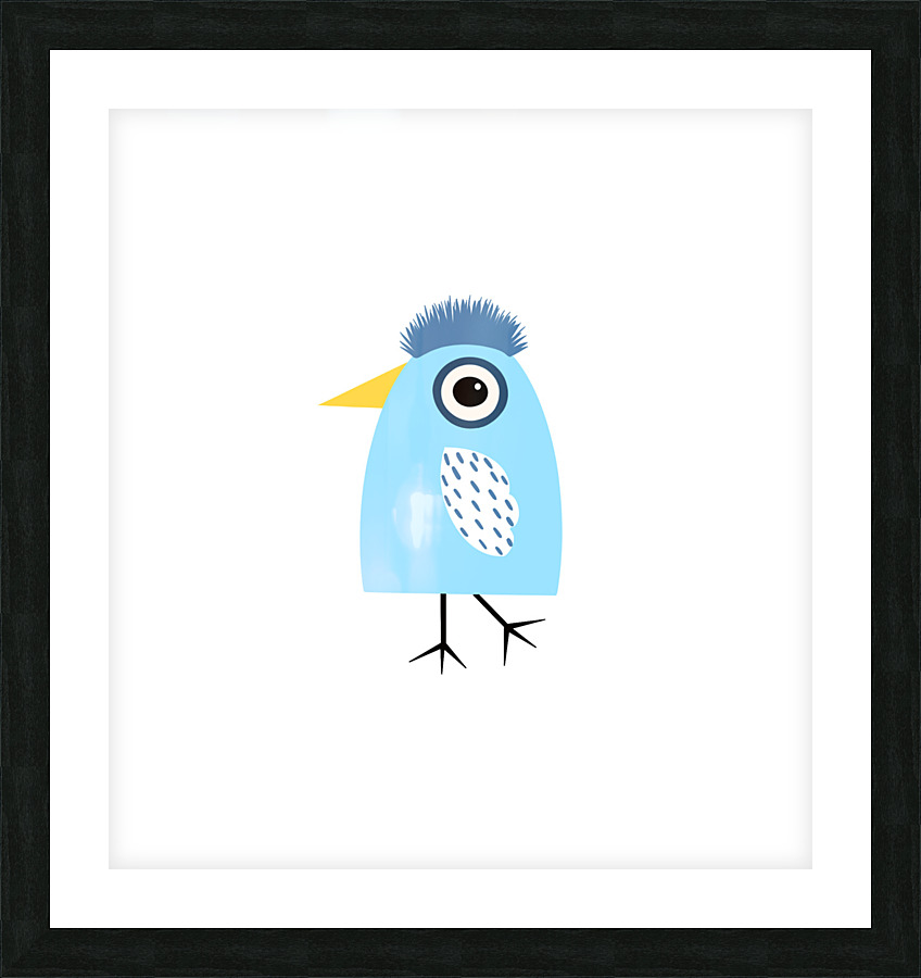 A bird named Chucha Picture Frame print