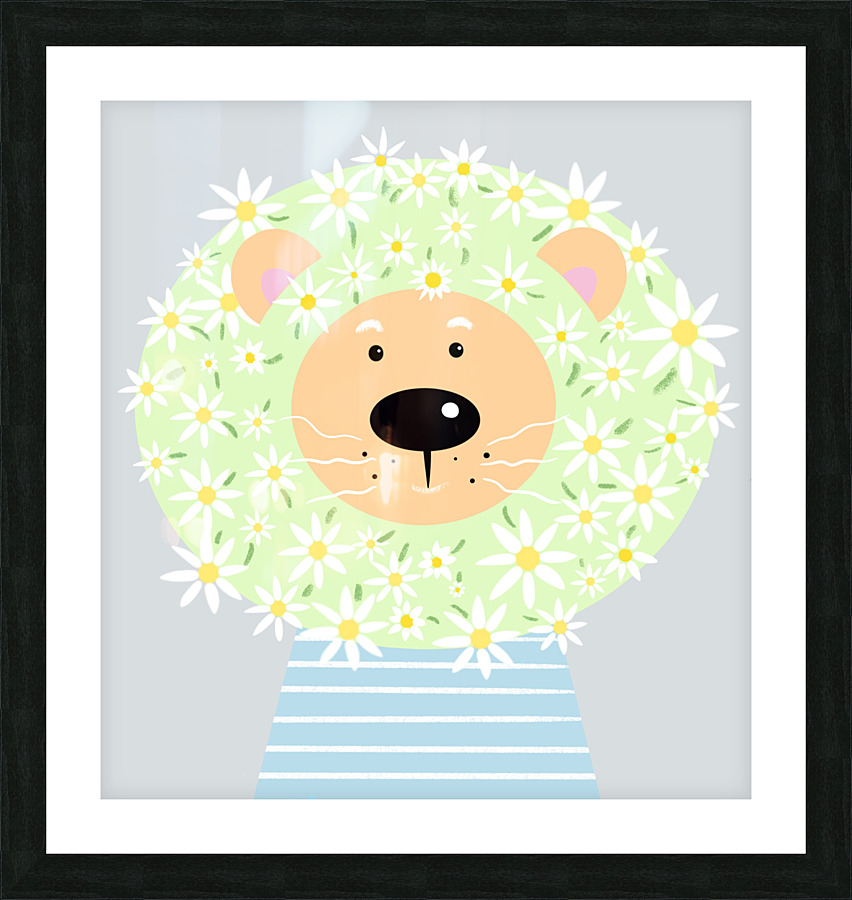 Lion Picture Frame print