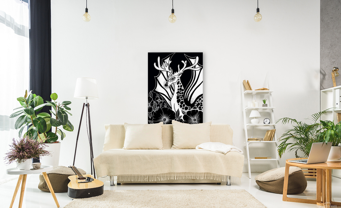 Fantasy deer with wings Reproduction