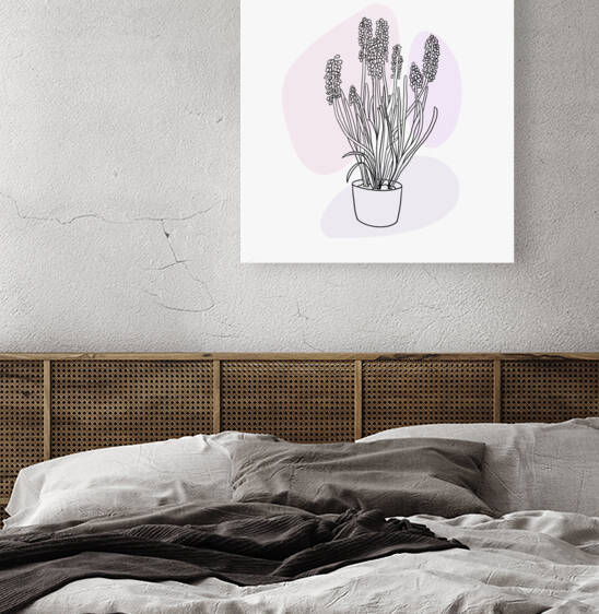 Flowers growing from a pot by Liza Kushnirova