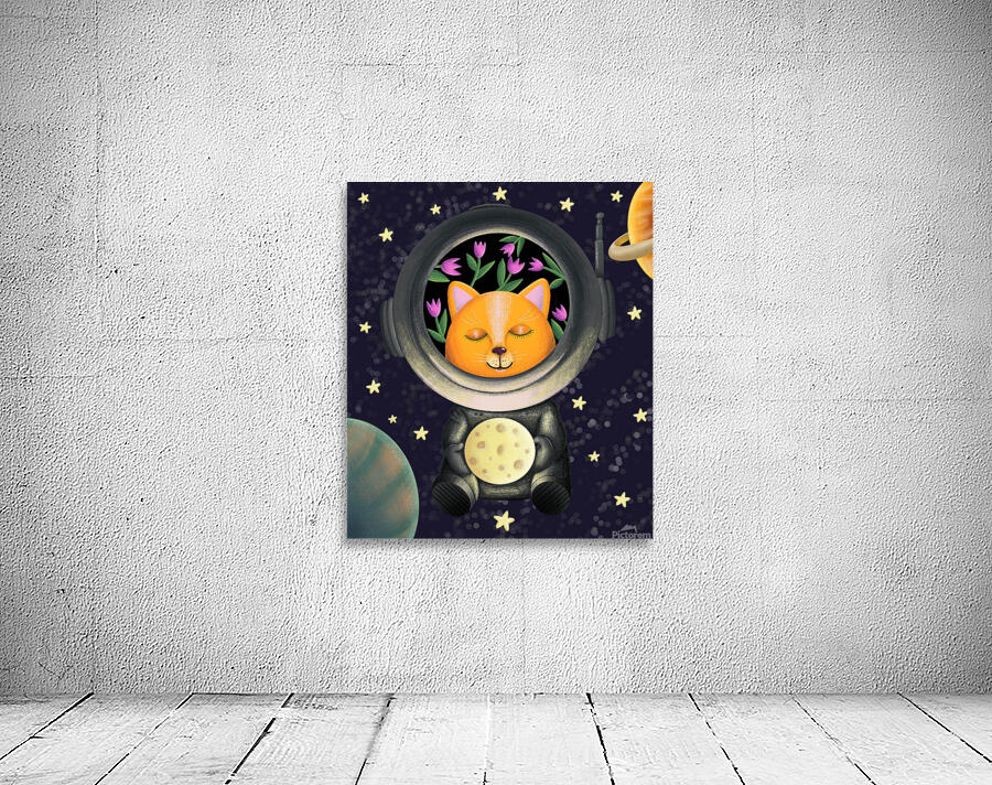 Cat in space Wall Preview