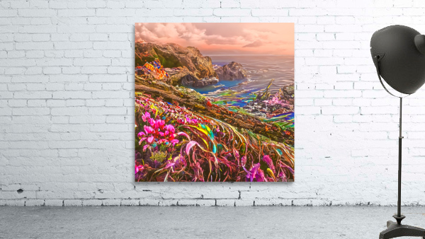 hazy seascape Wall Preview