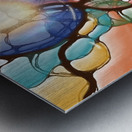 Behind Glass Metal print